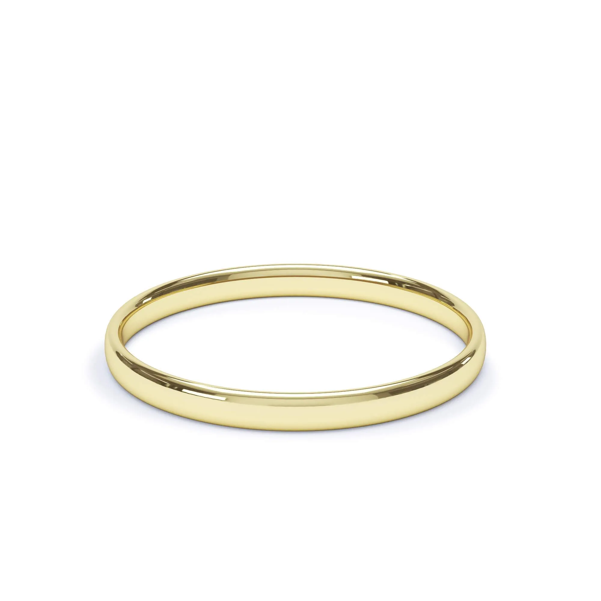 - Regular Court Profile Plain Wedding Ring 9k Yellow Gold