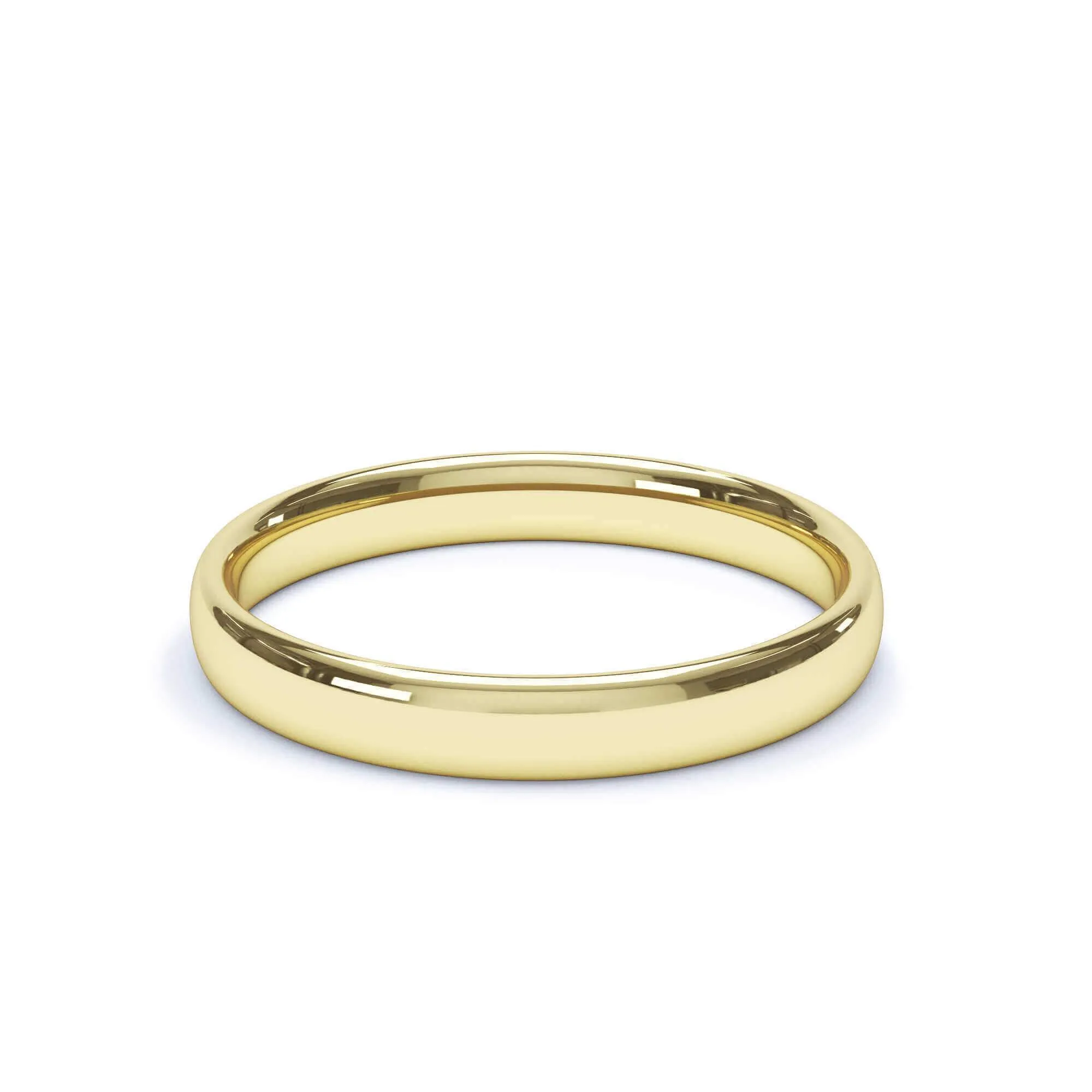 - Regular Court Profile Plain Wedding Ring 9k Yellow Gold