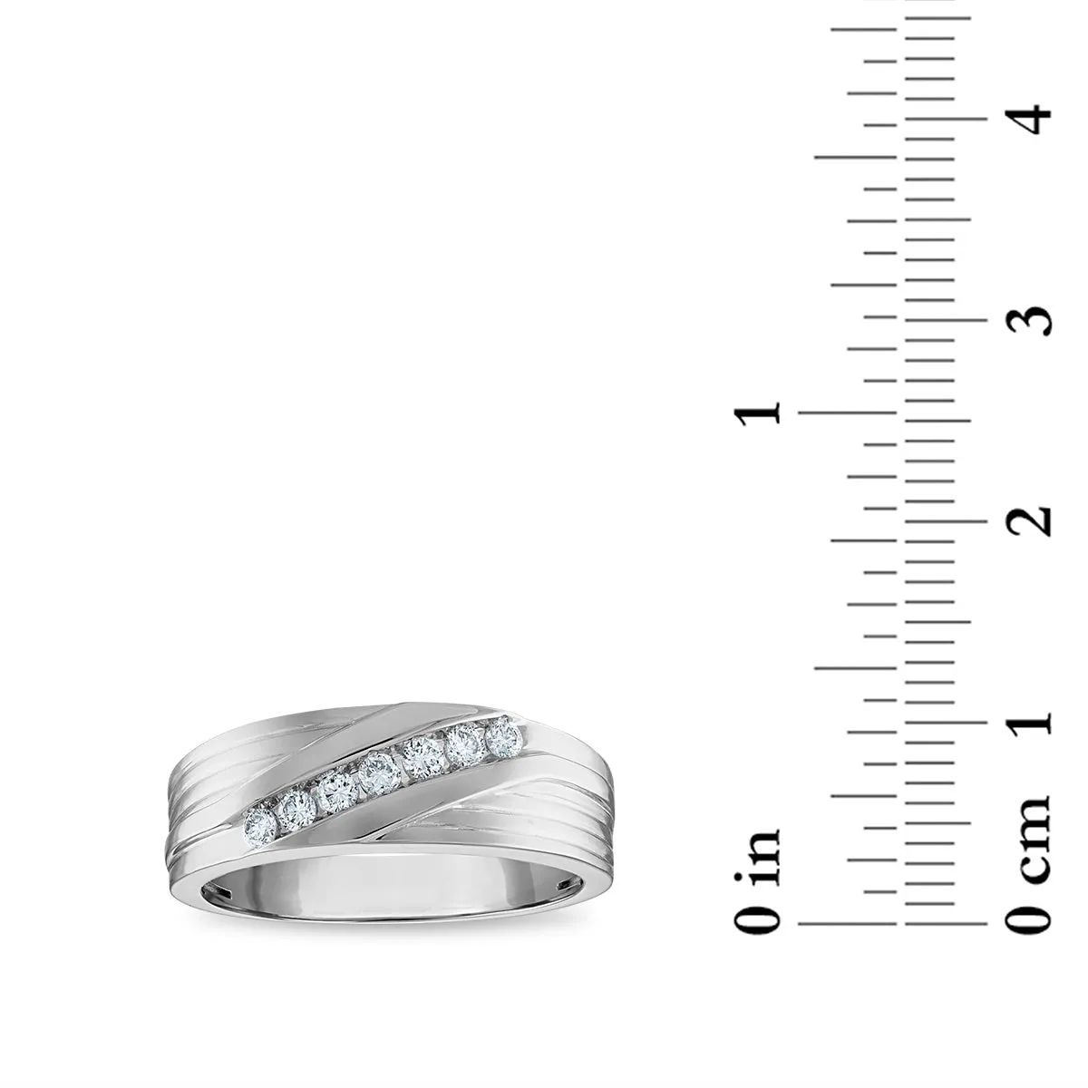 1/4 CTW Diamond Wedding Ring in 10KT White Gold