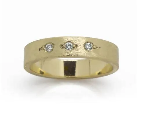 14k Gold 3 Diamond Ring