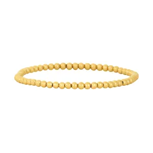 14K Gold Filled 3mm 6.50" Stretch Bead Bracelet