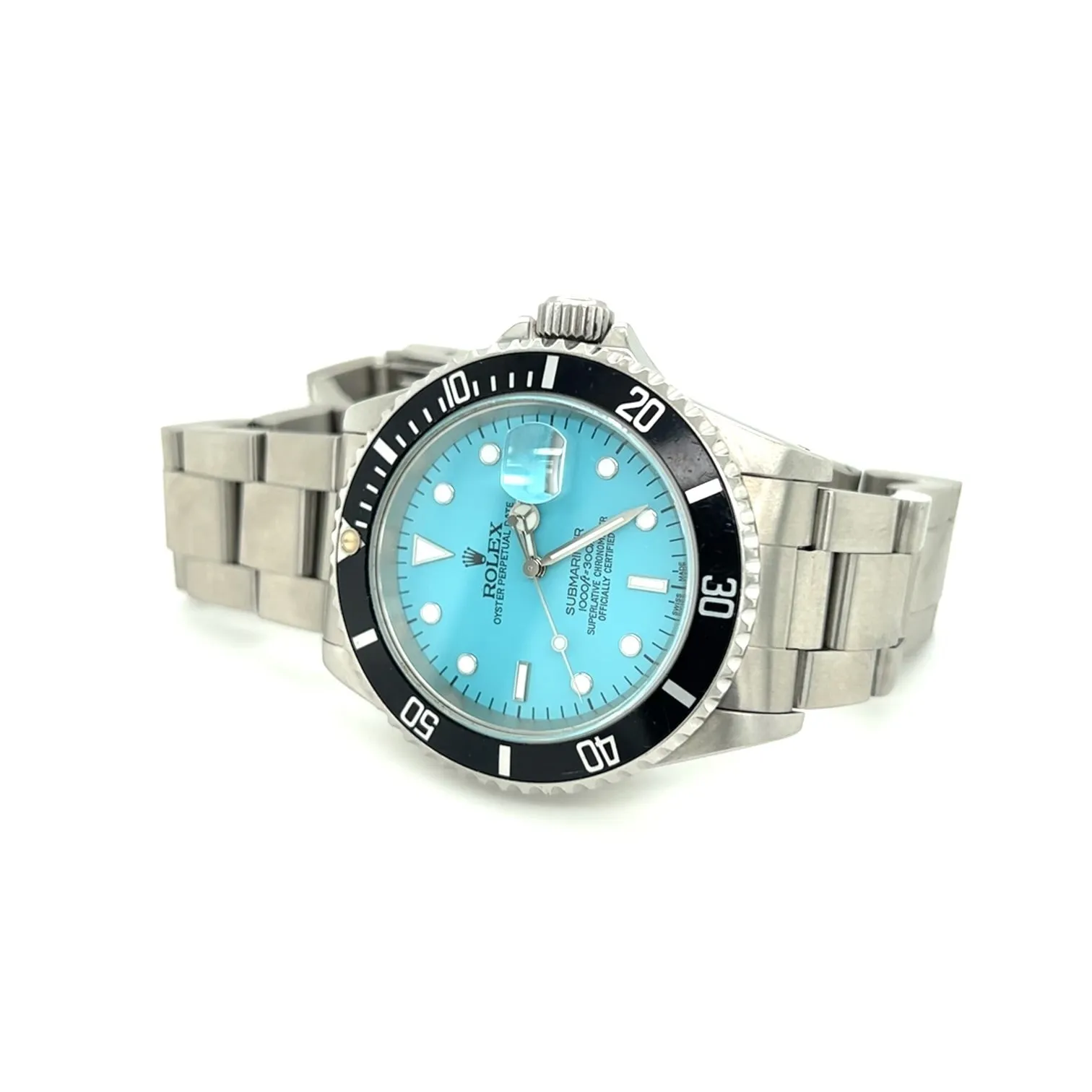 1999 Rolex Submariner ref 16610 Turquoise