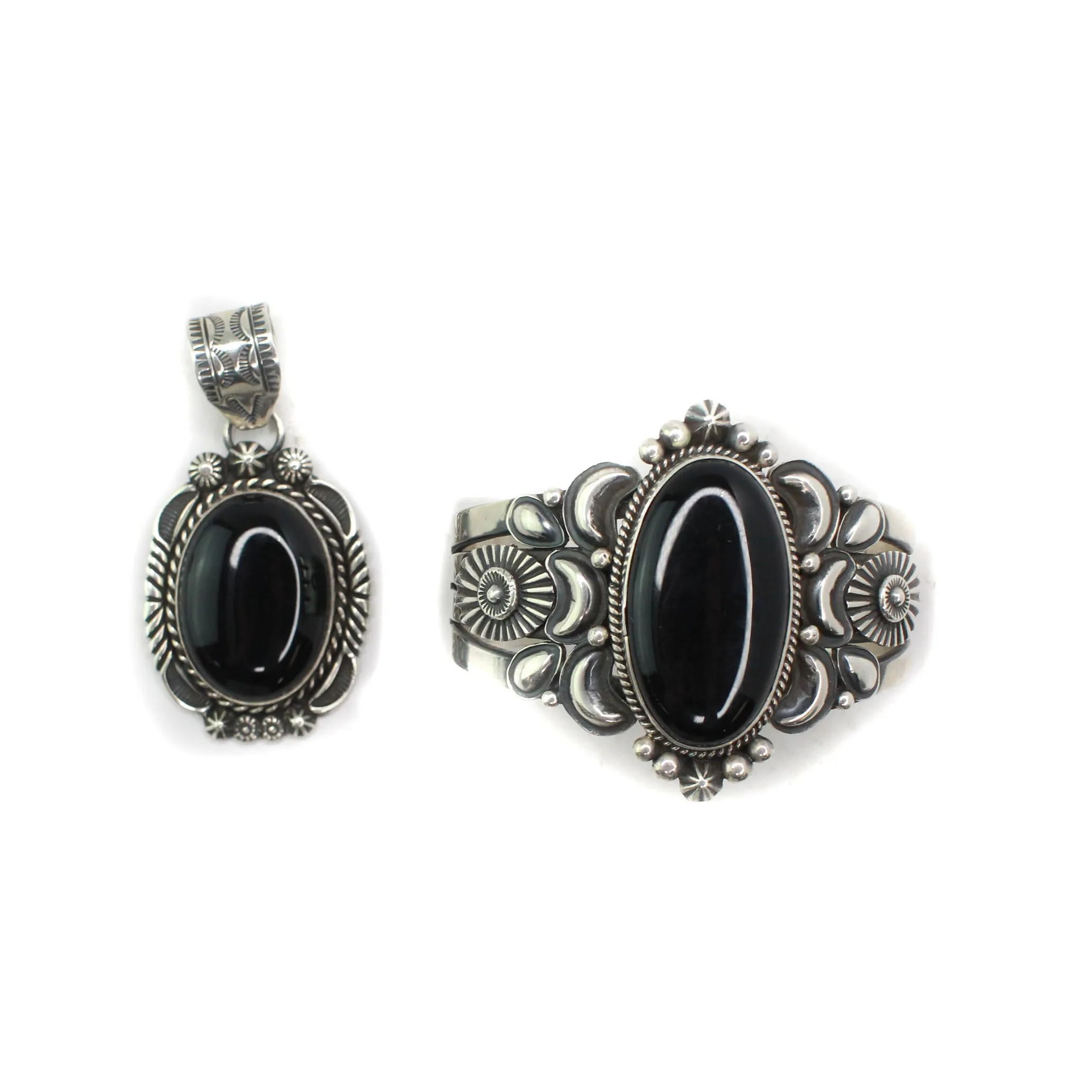 2024 BLACK FRIDAY Onyx Statement Cuff & Pendant Set