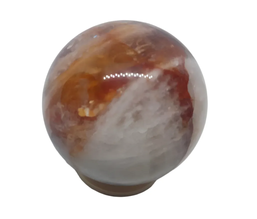 239G Fire Quartz Crystal Sphere