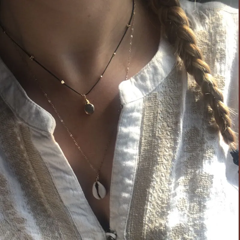 Adjustable Moonstone Choker Necklace