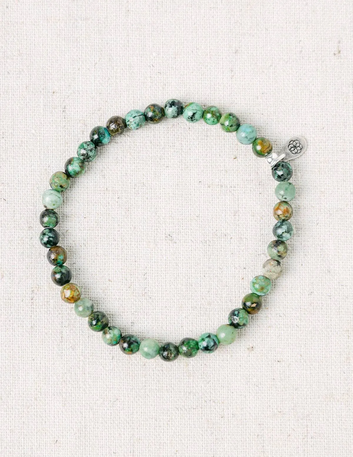 African Turquoise Jasper Mini Gemstone Bracelet