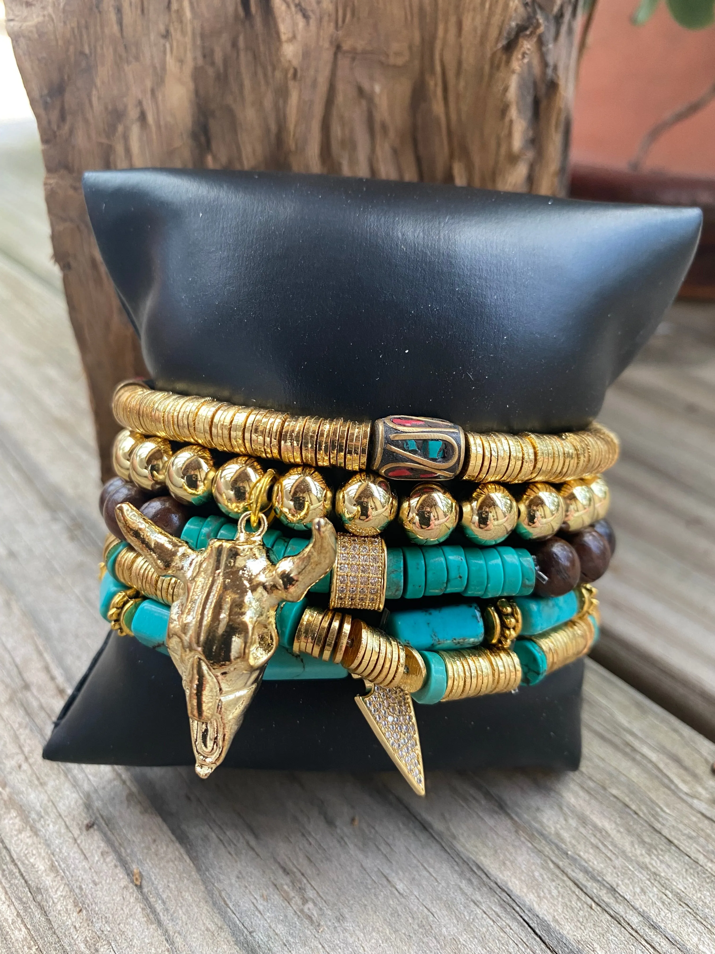 Arm Candy by Heather Ford Cowskull Stacking Bracelet