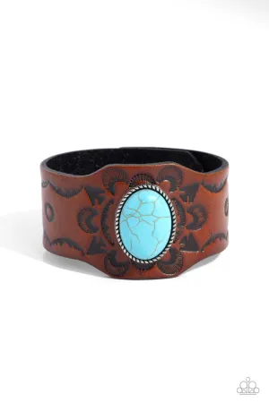 Badlands Rover - Blue Bracelet - Paparazzi Accessories