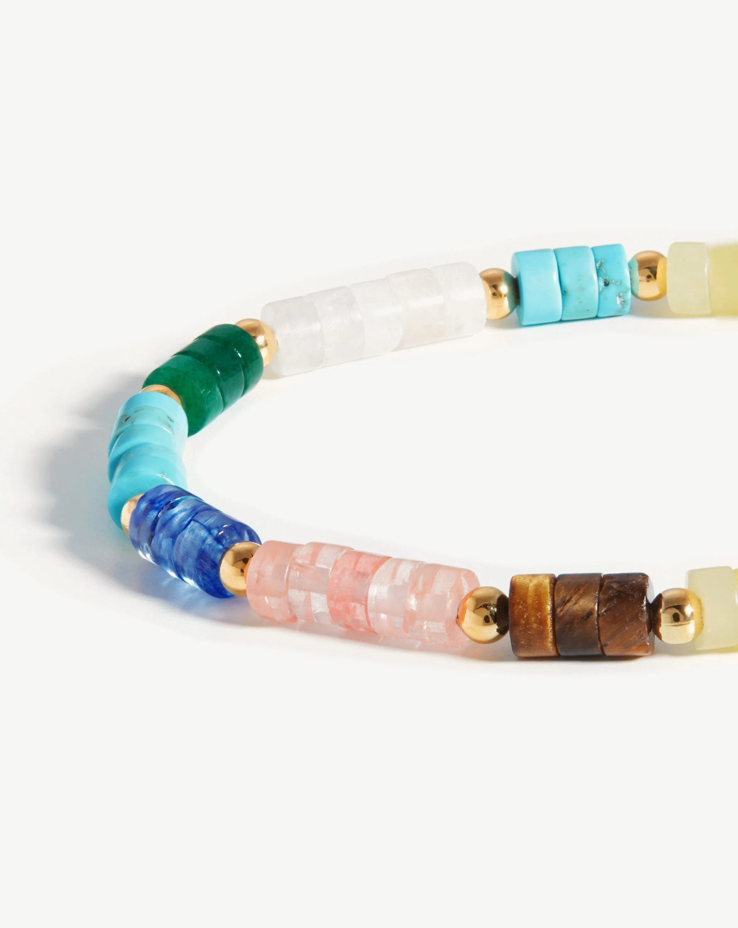 Beaded Stack Bracelet | 18k Gold Plated/Multi Bright Beaded