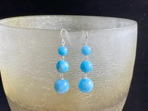 Blue Chalcedony Drop Earrings