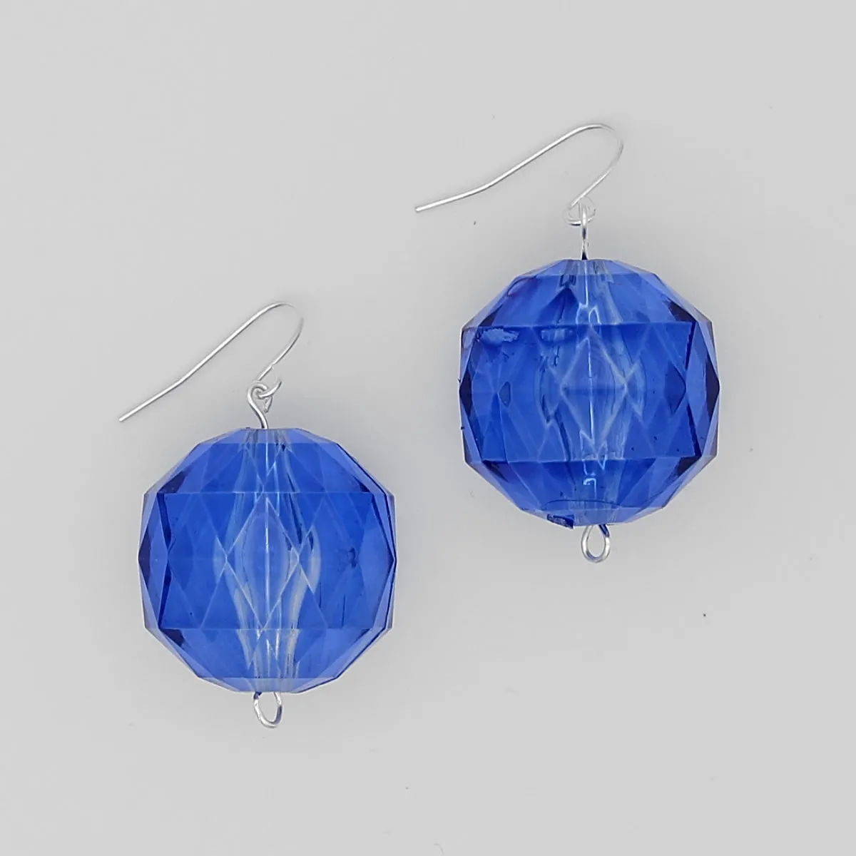 Blue Dimensional Earrings