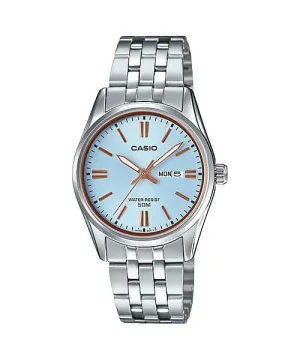 Casio Ladies' Standard Analog Silver Stainless Steel Band Watch LTP1335D-2A LTP-1335D-2A