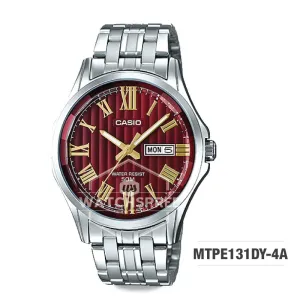 Casio Men's Standard Analog Silver Stainless Steel Band Watch MTPE131DY-4A MTP-E131DY-4A