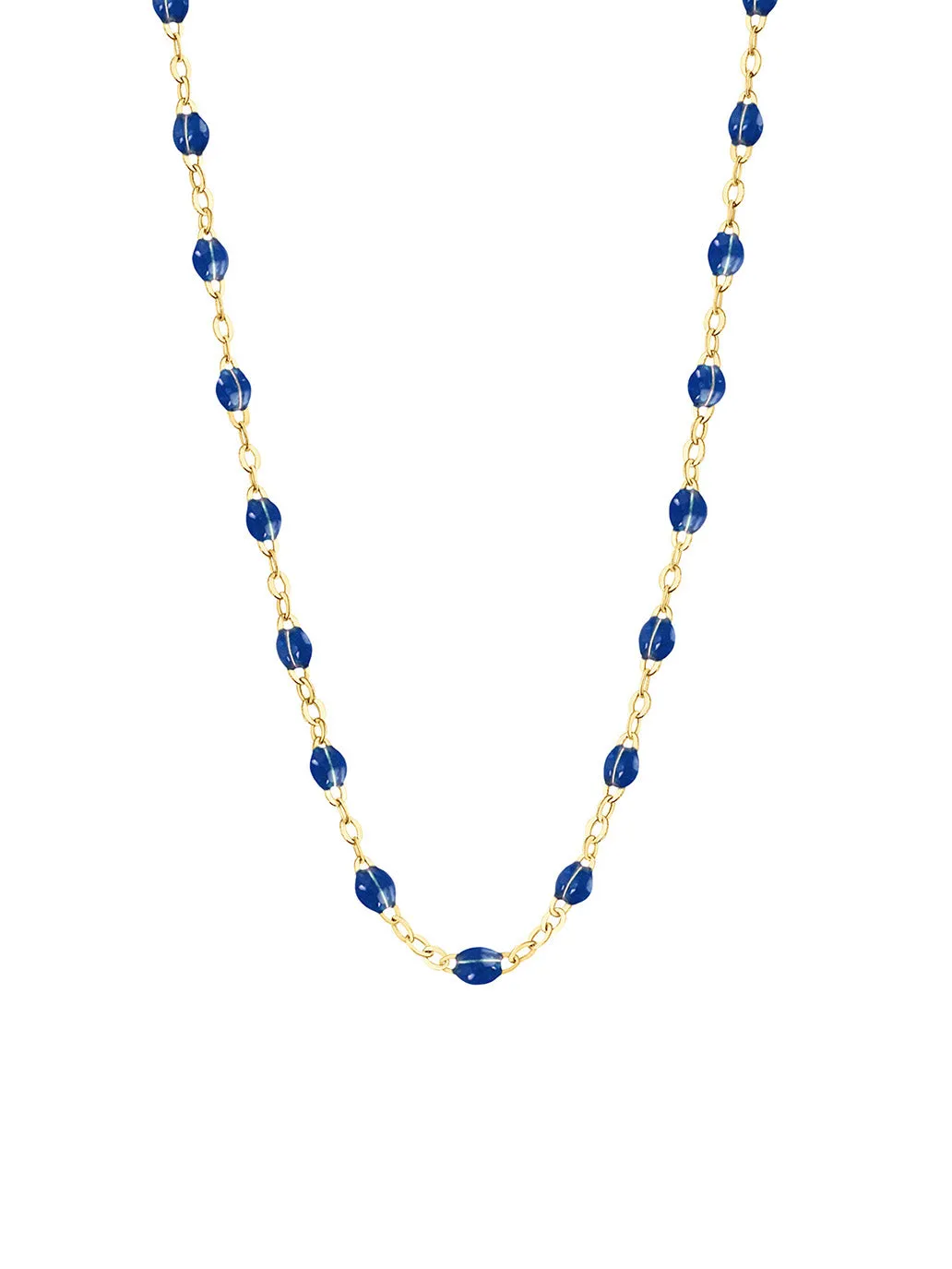 Classic Gigi Lapis Resin Yellow Gold Necklace