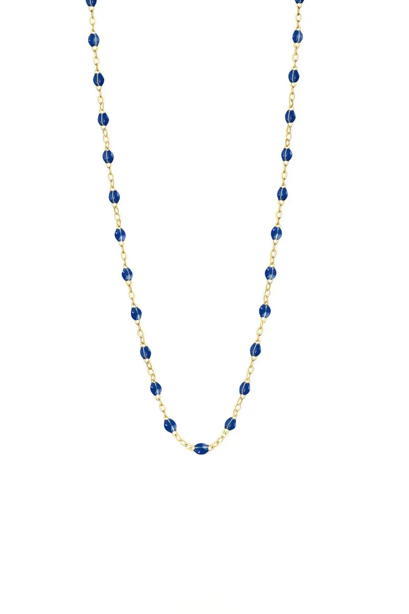 Classic Gigi Necklace - Lapis 18k Yellow Gold