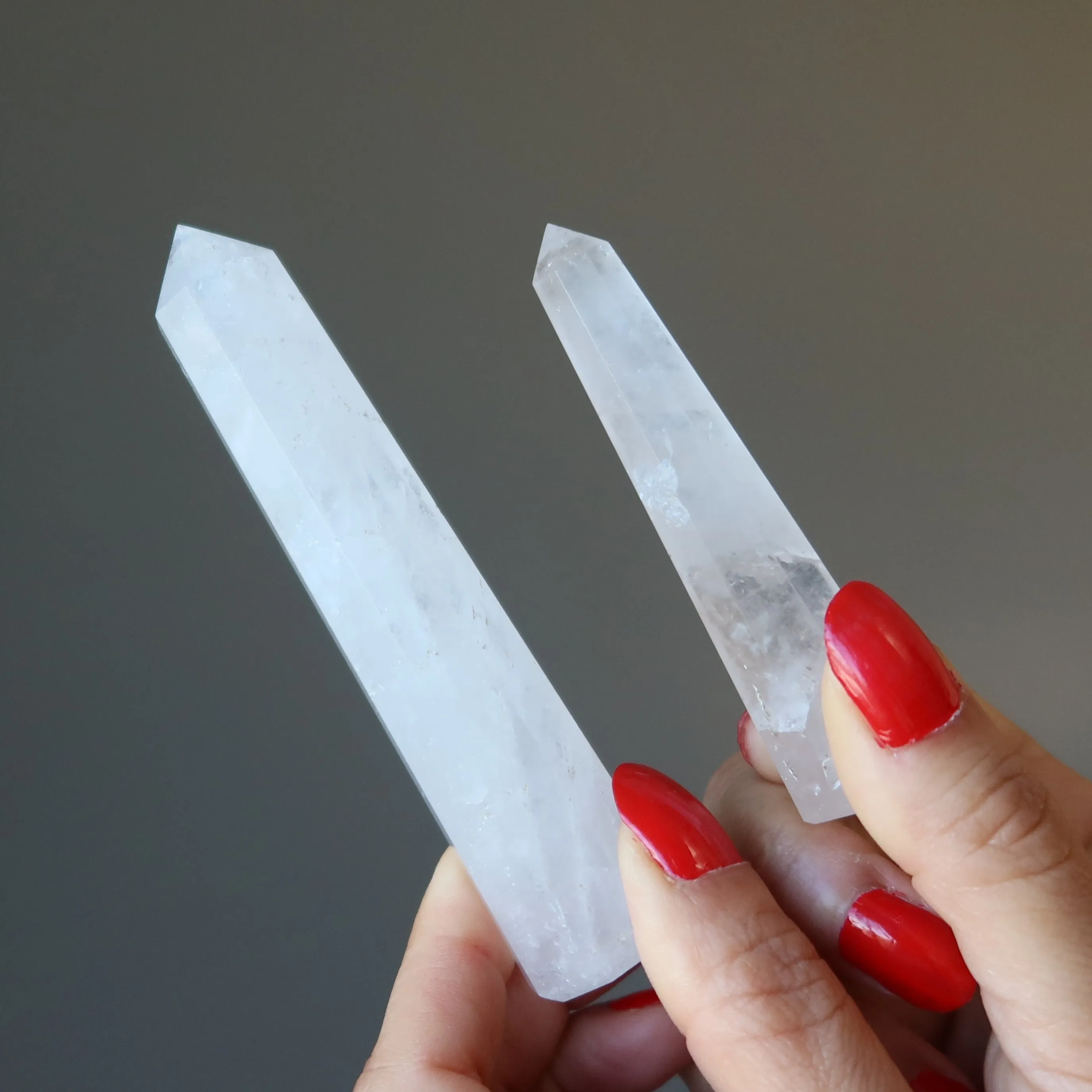 Cloud Quartz Tower Wand Crystal Vibrations