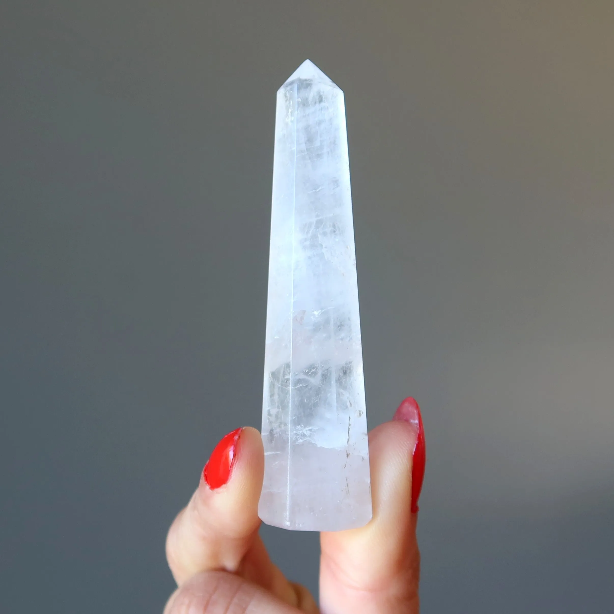 Cloud Quartz Tower Wand Crystal Vibrations