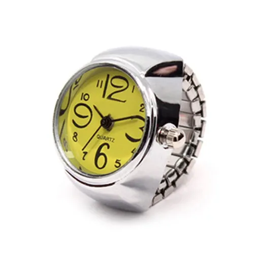 Creative Quartz Stainless Steel Watch Ring