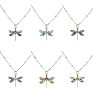 Crystal Dragonfly Necklace