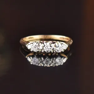 Estate Birks 14K, 18K Gold Diamond Wedding Band Ring