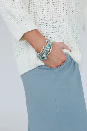 Full Of Treasure Bracelet Set - Turquoise