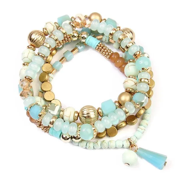 Full Of Treasure Bracelet Set - Turquoise