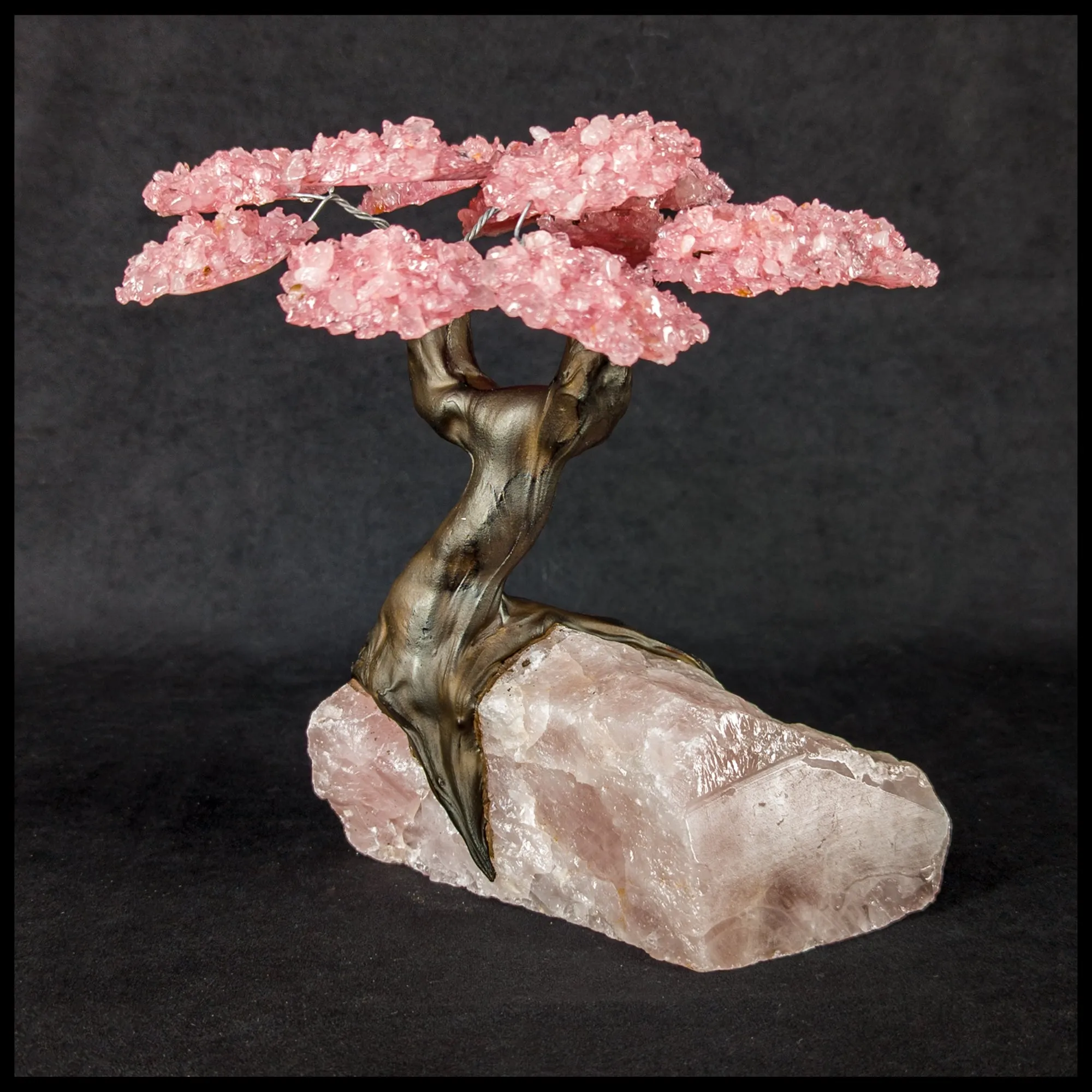 GSTsz5 Gemstone Tree - Rose Quartz