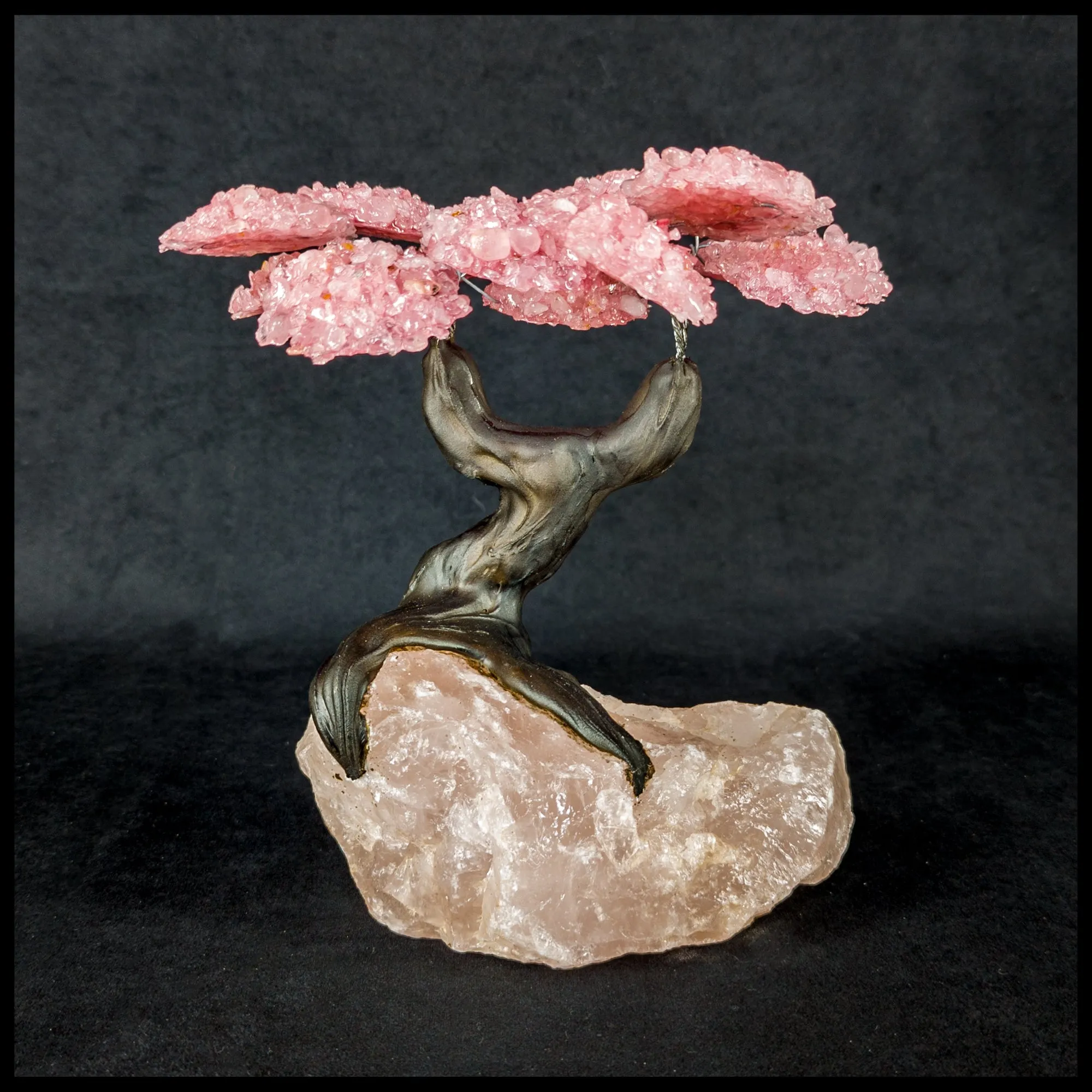 GSTsz5 Gemstone Tree - Rose Quartz