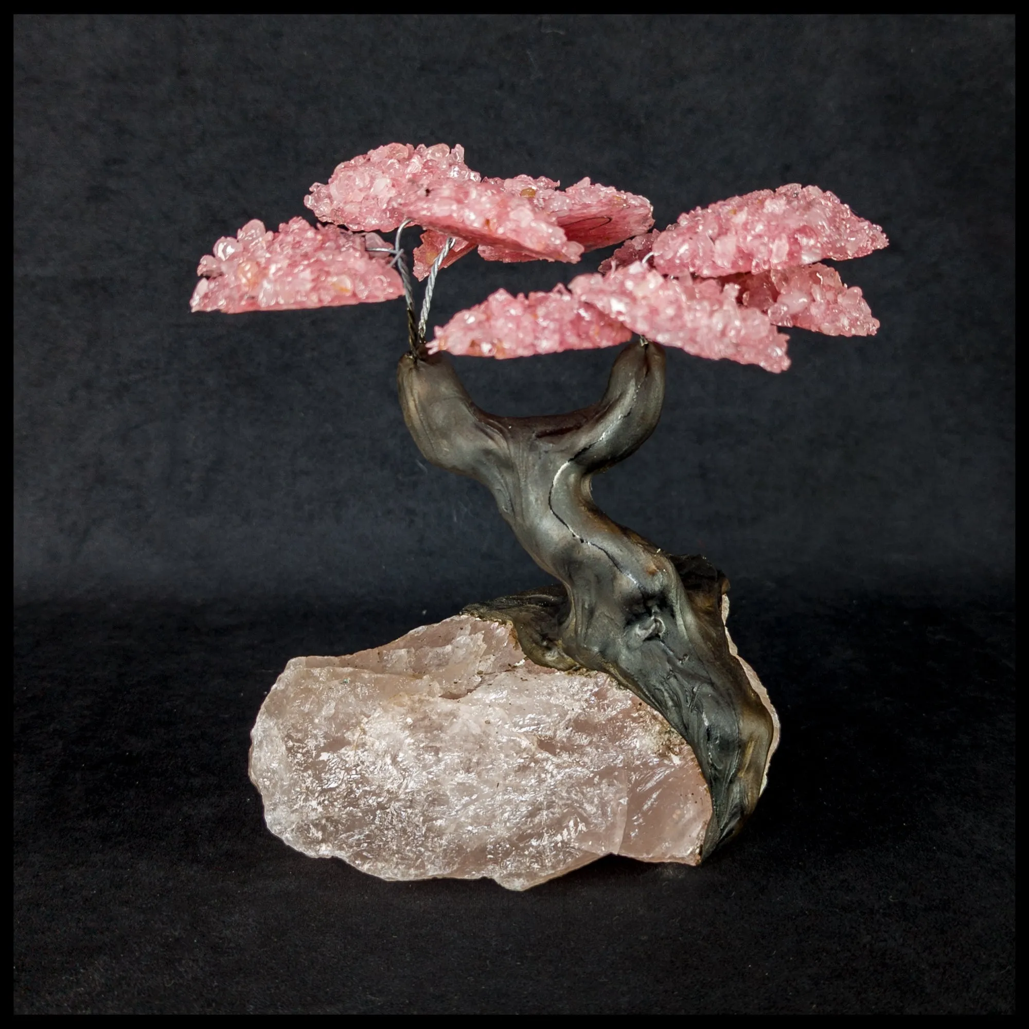 GSTsz5 Gemstone Tree - Rose Quartz