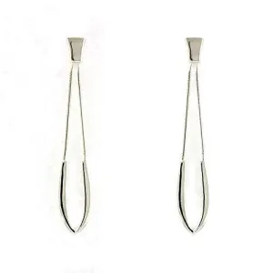 High-Polished 925 Sterling Silver Earrings with No Stone for Women No Stone Stone Color Style LOAS791