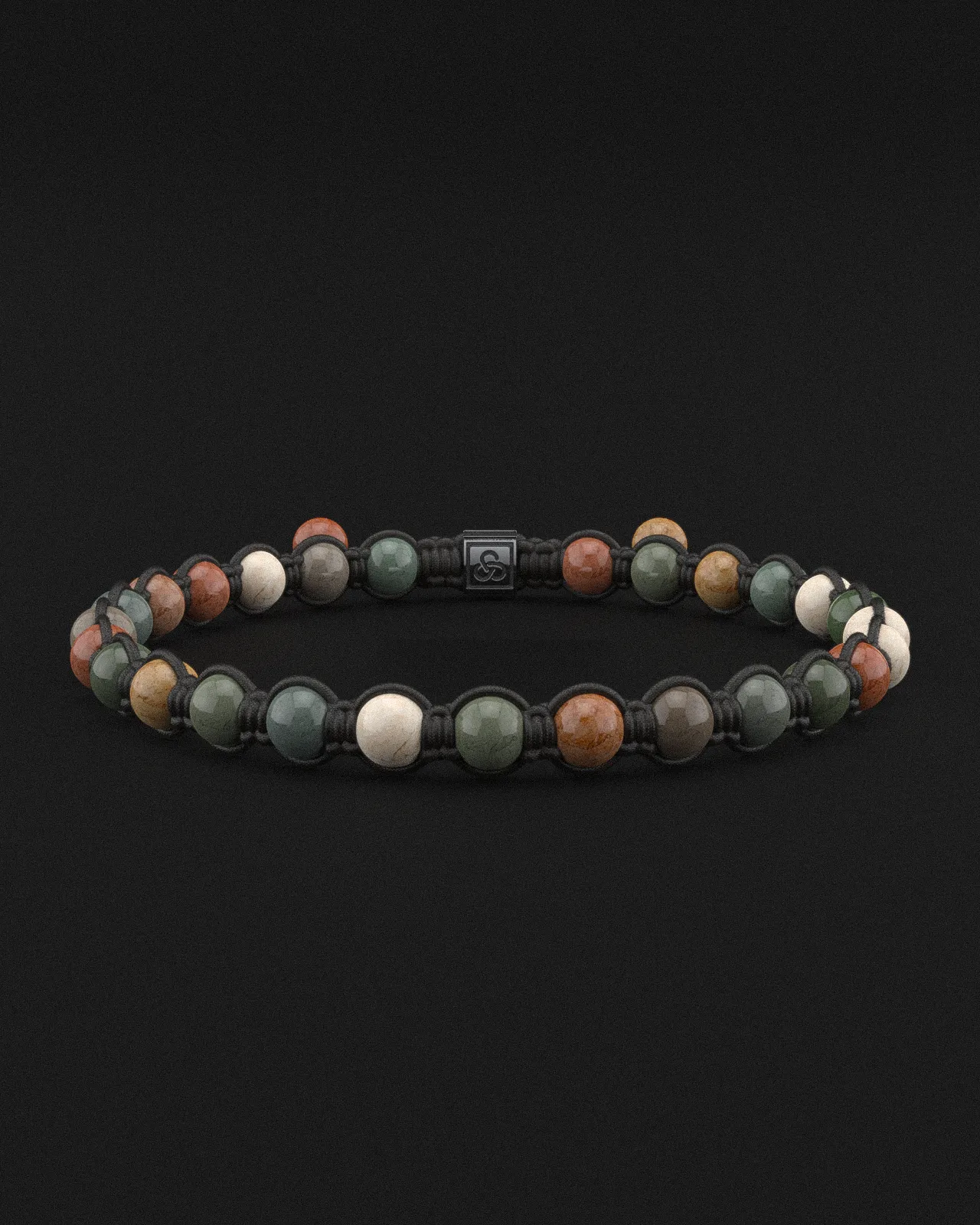 Indian Agate Bracelet 6mm | Knot