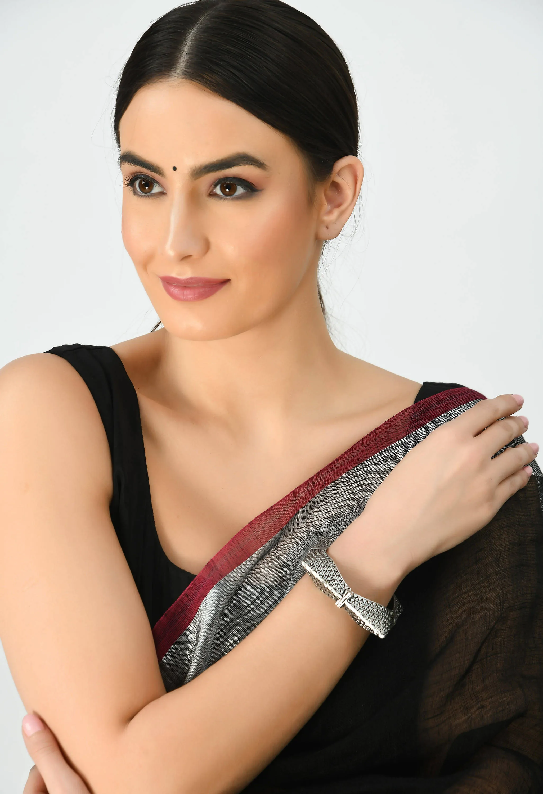 Johar Kamal Traditional Silver color Bracelet Jkbracelet_005