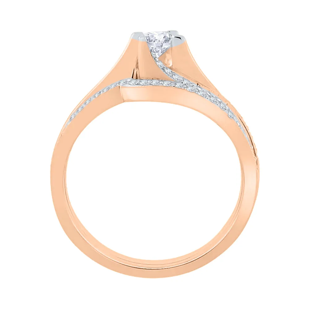 KATARINA 1/3 cttw Lab Grown Diamond Bridal Ring in 14K Gold