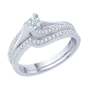 KATARINA 1/3 cttw Lab Grown Diamond Bridal Ring in 14K Gold