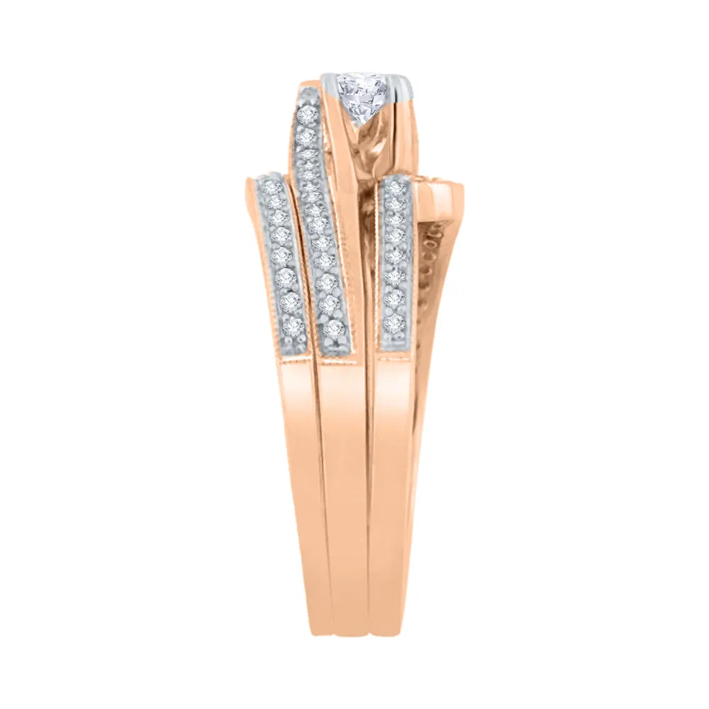 KATARINA 1/3 cttw Lab Grown Diamond Bridal Ring in 14K Gold