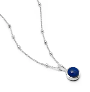 Lapis Healing Stone Necklace Sterling Silver