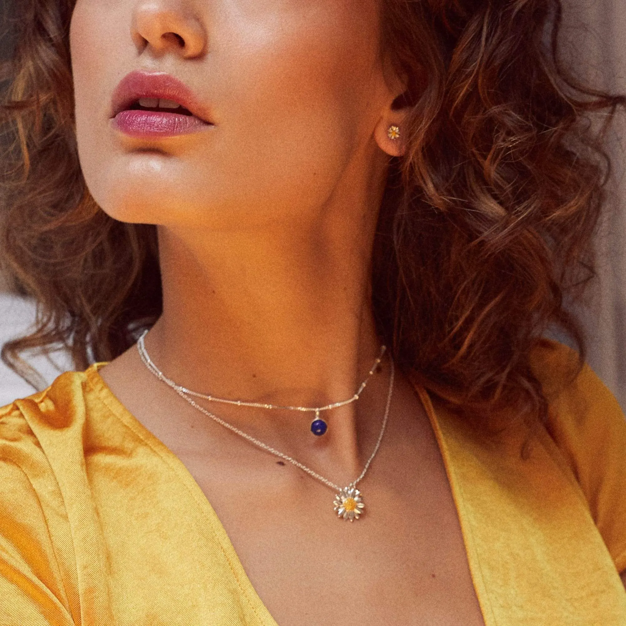 Lapis Healing Stone Necklace Sterling Silver