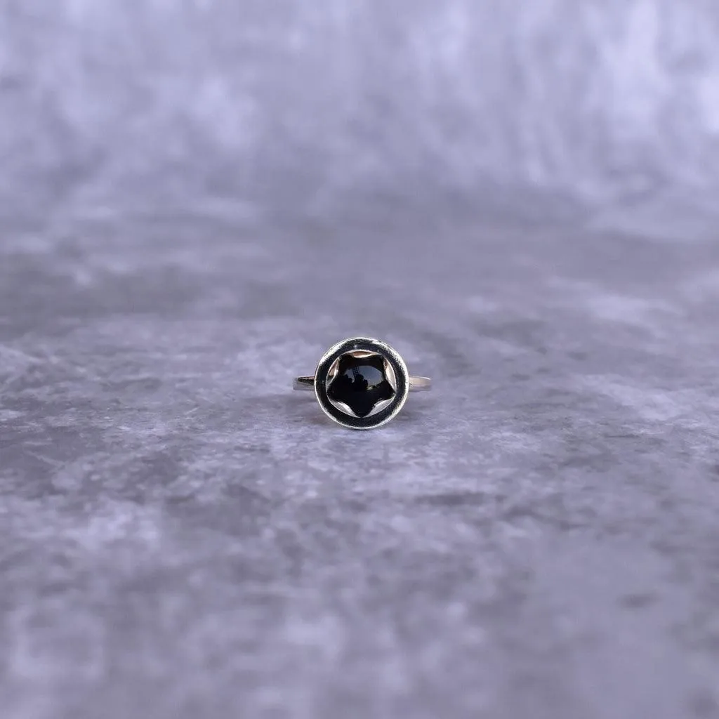 Lotus Dream - Black Onyx Ring