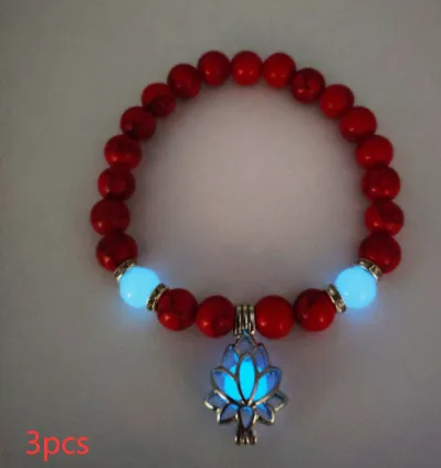 Luminous Lotus Natural Stone Bracelet