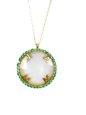 Magnifique Necklace Yellow Gold with Emerald