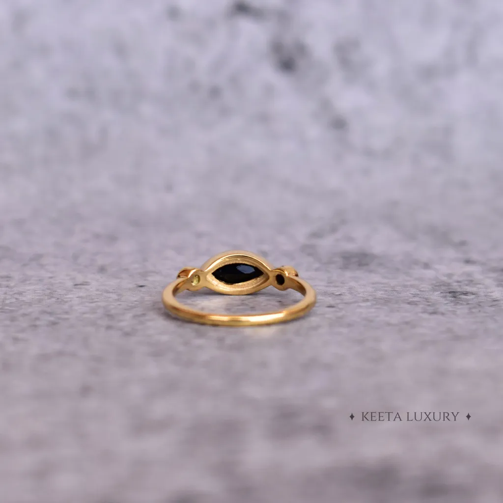 Marquise Delight - Onyx Ring