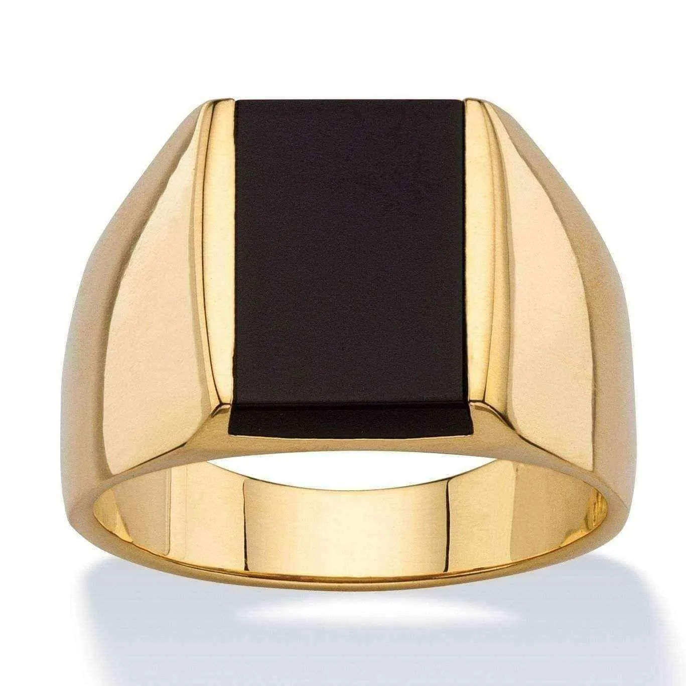 Mens rings - 14k Gold Overlay Men's Ring - 8