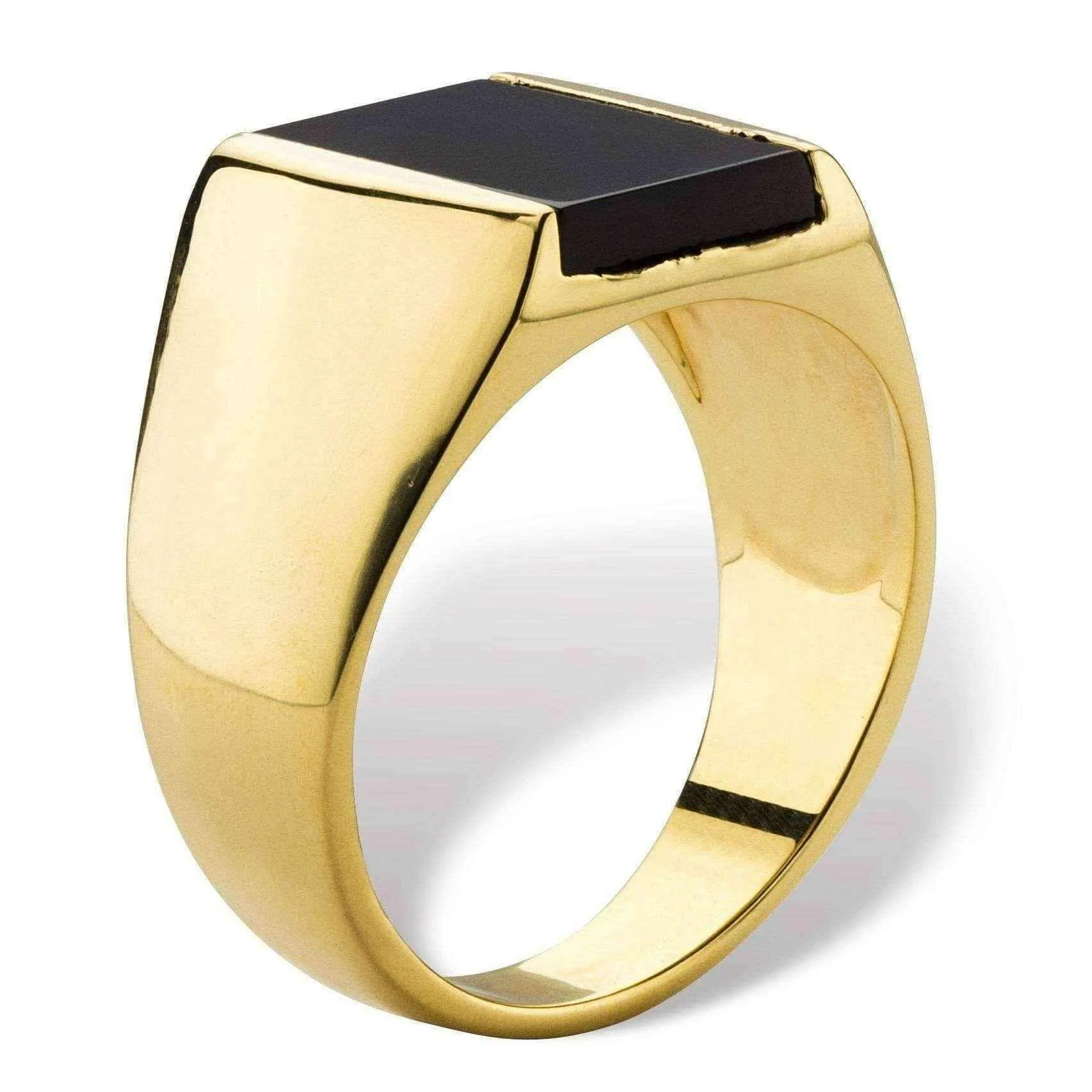 Mens rings - 14k Gold Overlay Men's Ring - 8