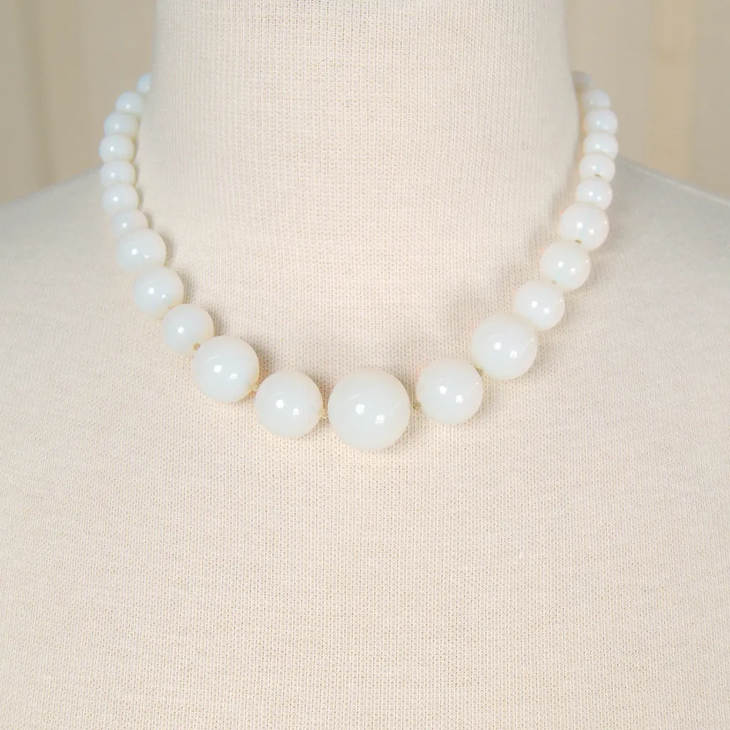 Moonstone Bead Necklace