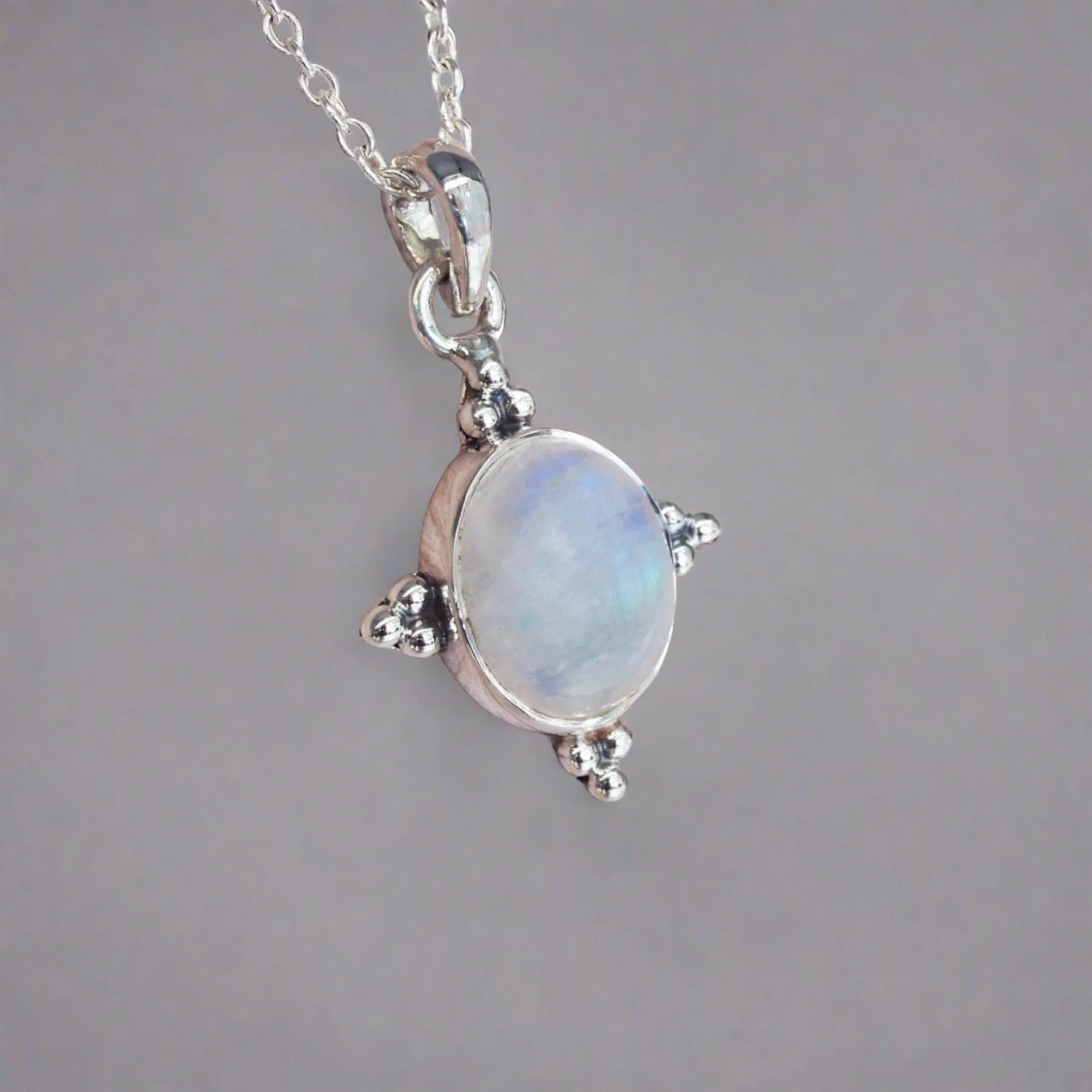 Moonstone Four Points Necklace