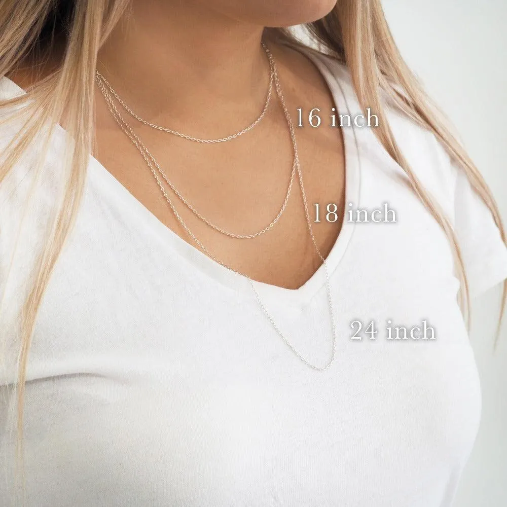 Moonstone Four Points Necklace