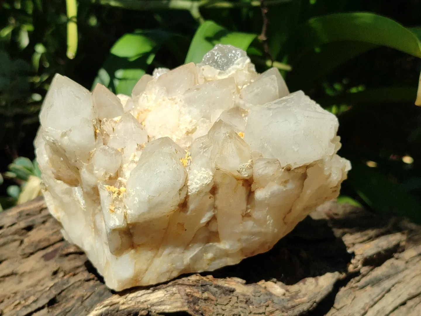 Natural Candle Quartz Clusters x 2 From Madagascar