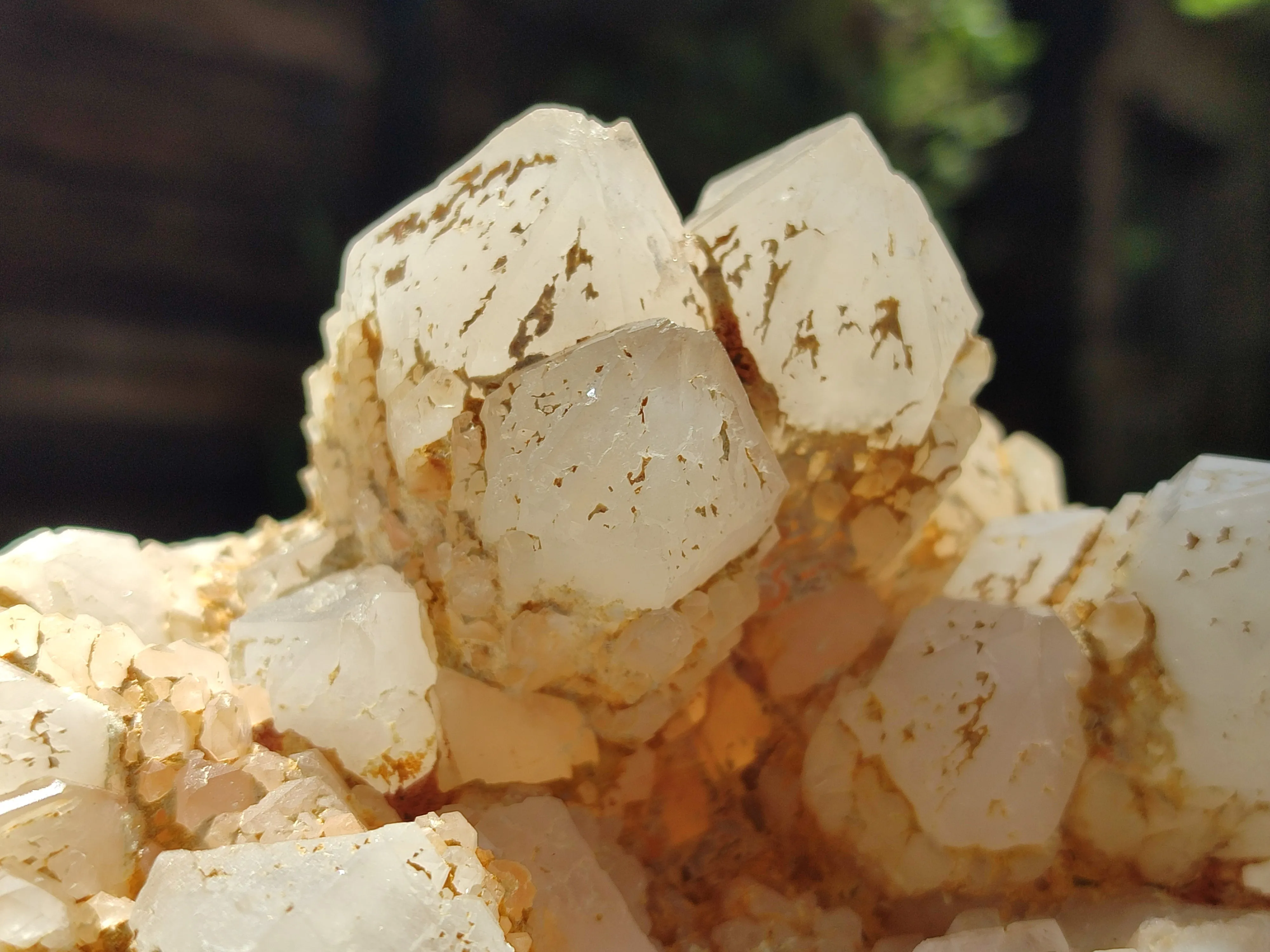 Natural Candle Quartz Clusters x 2 From Madagascar