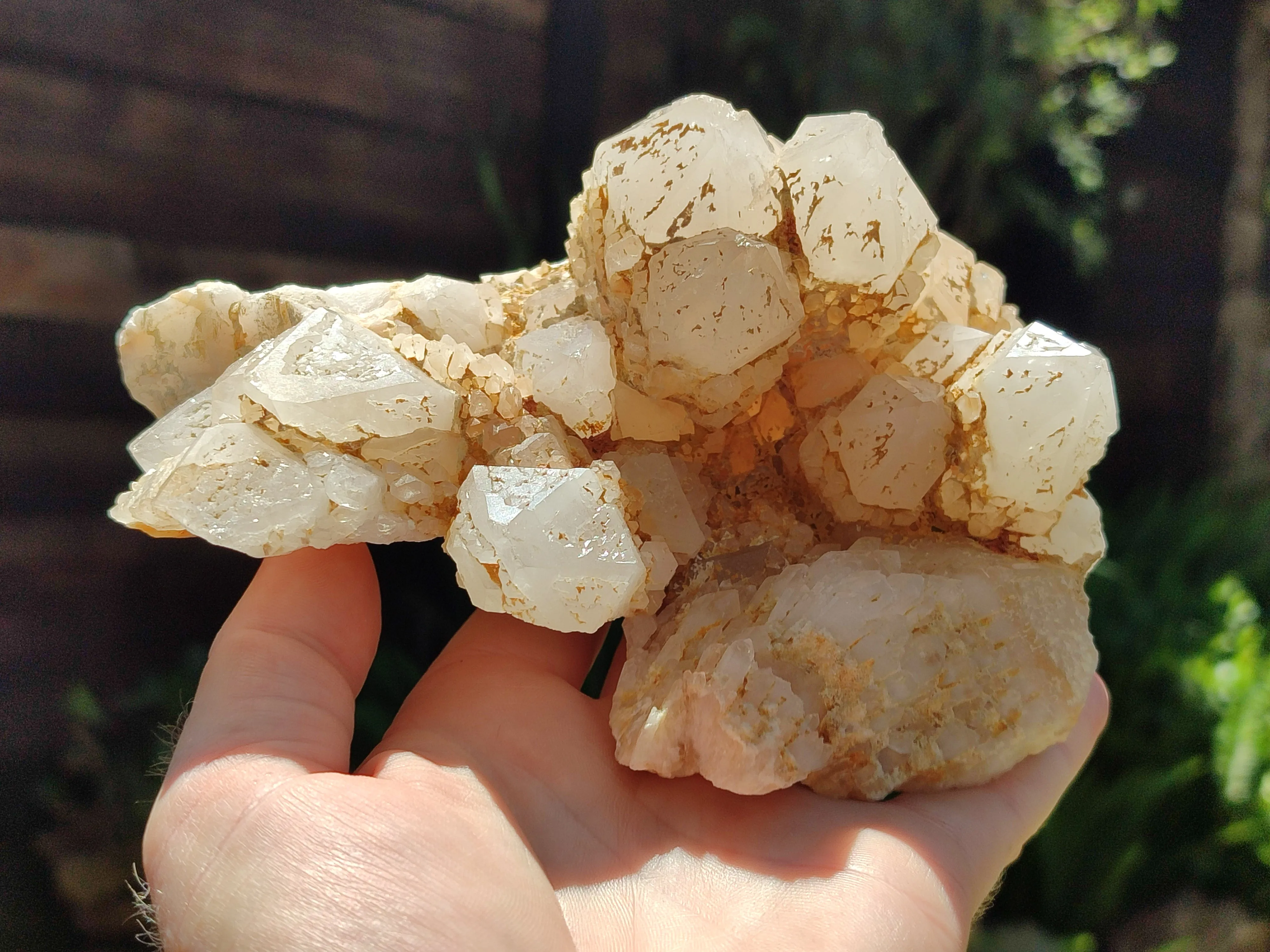 Natural Candle Quartz Clusters x 2 From Madagascar