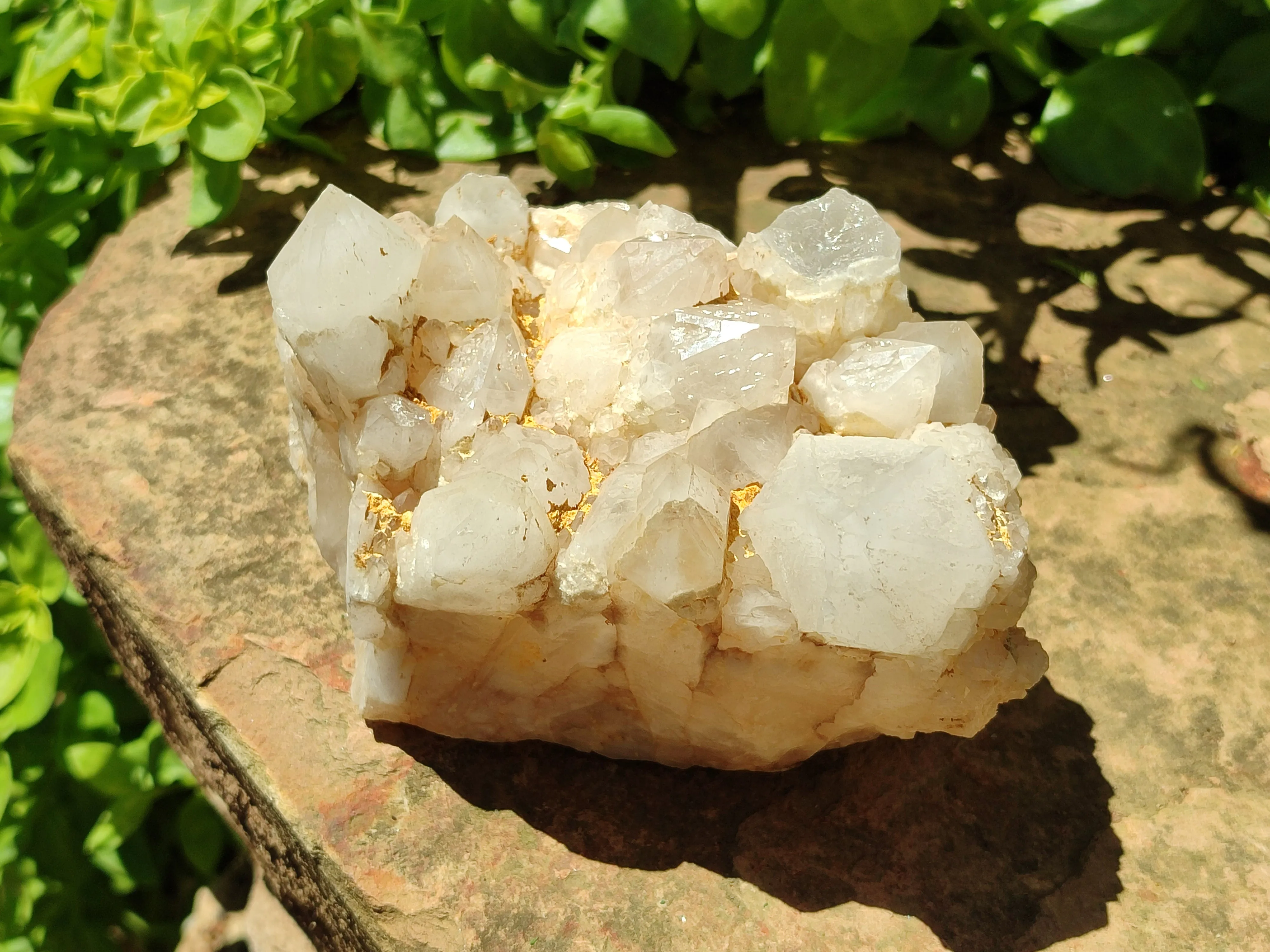 Natural Candle Quartz Clusters x 2 From Madagascar